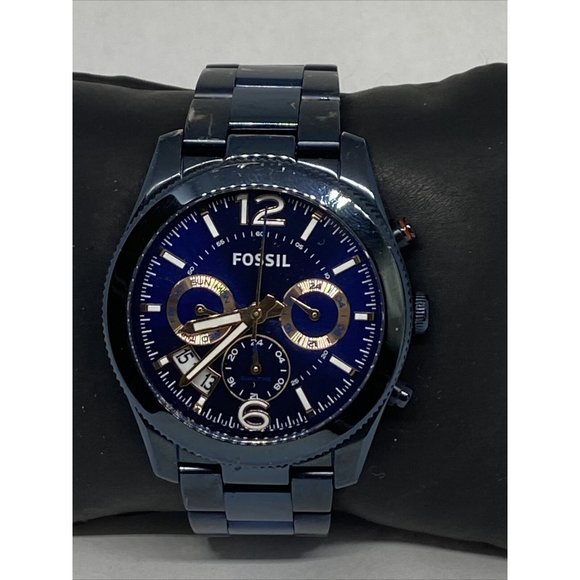 Fossil Perfect Boyfriend ES4093 Women's Navy Blue - Picture 3 of 12